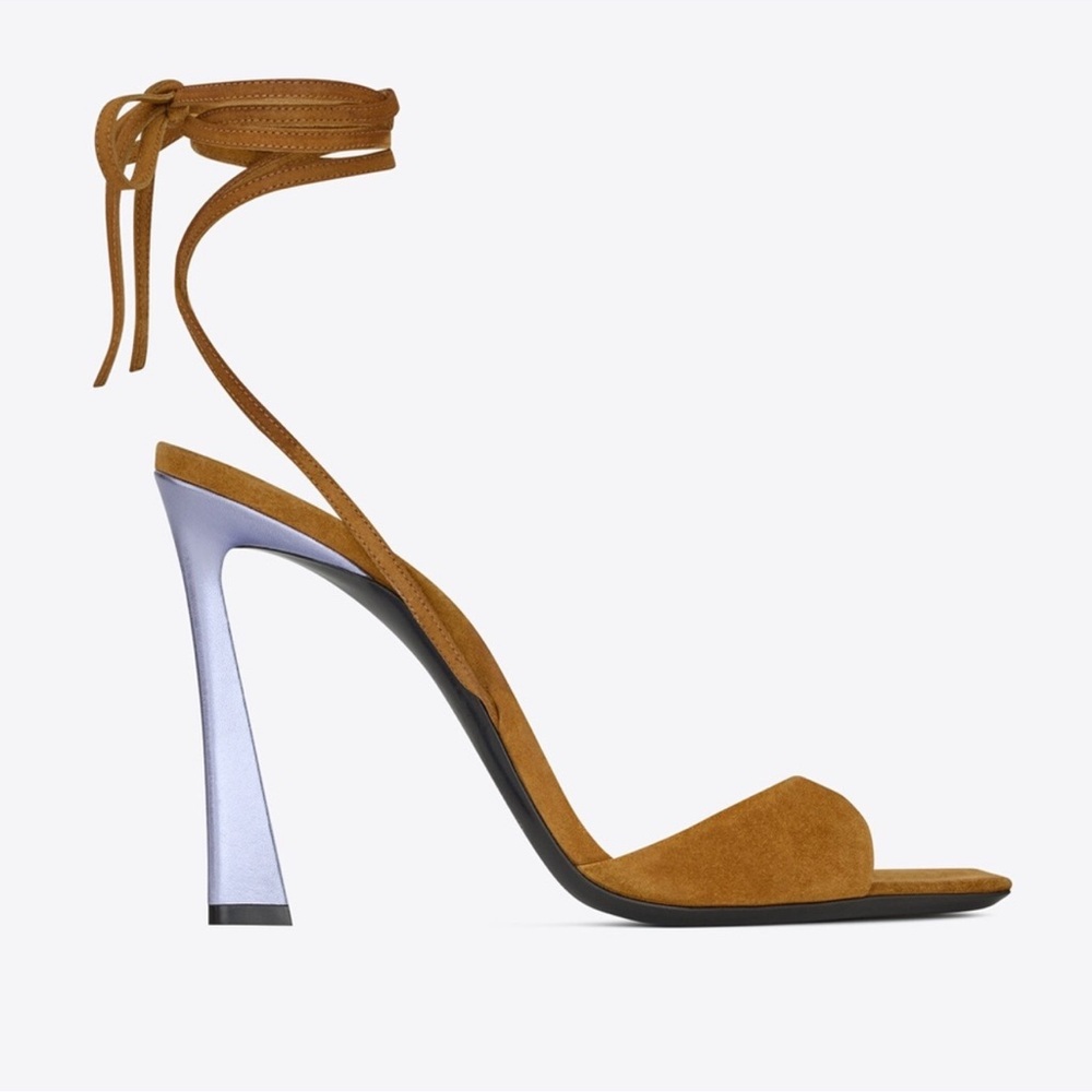 Saint Laurent Paz -suede heel